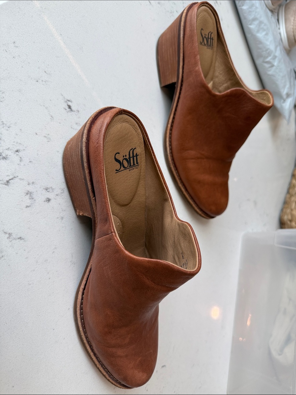 Sofft Women’s Slip-On Loafers in Cognac Brown - Picture 3 of 4
